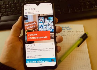 Handy mit Beitrag zur Elternmedienberatung