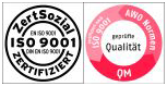 AWO SANO Zertifikate Qualitätsmanagement mit 2 Siegeln